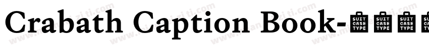 Crabath Caption Book字体转换